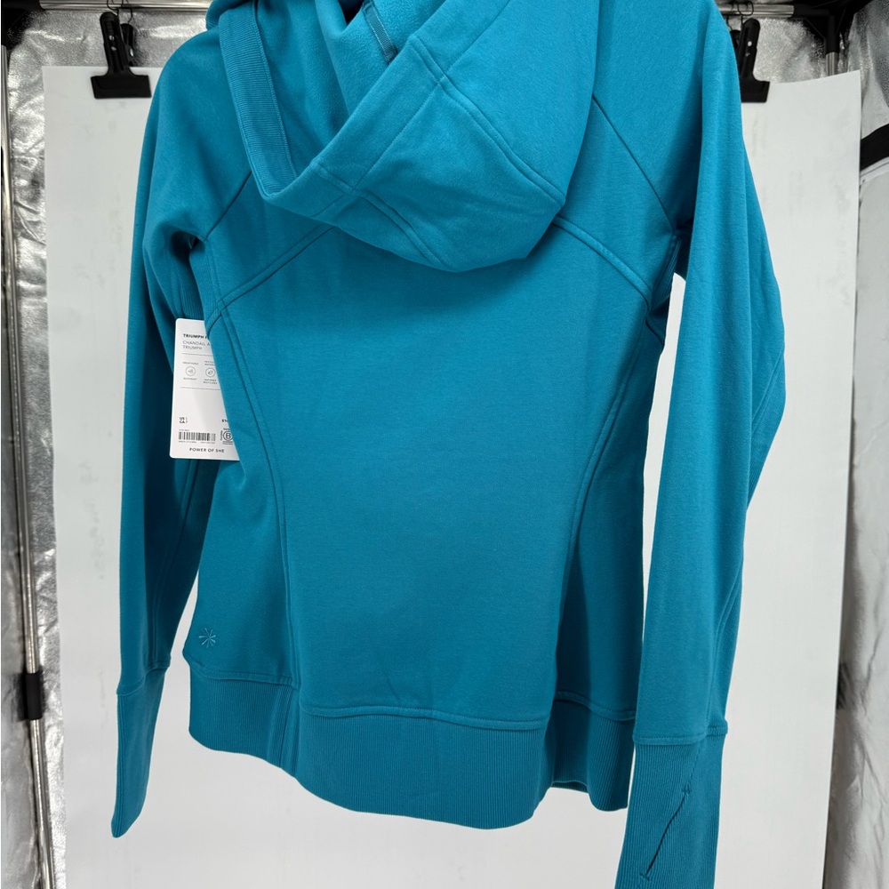 Athleta Vibrant Blue Zip-Up Hoodie - Picture 5 of 5